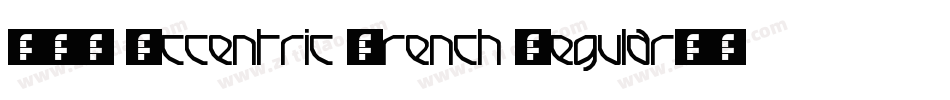 LHF Eccentric French Regular字体转换